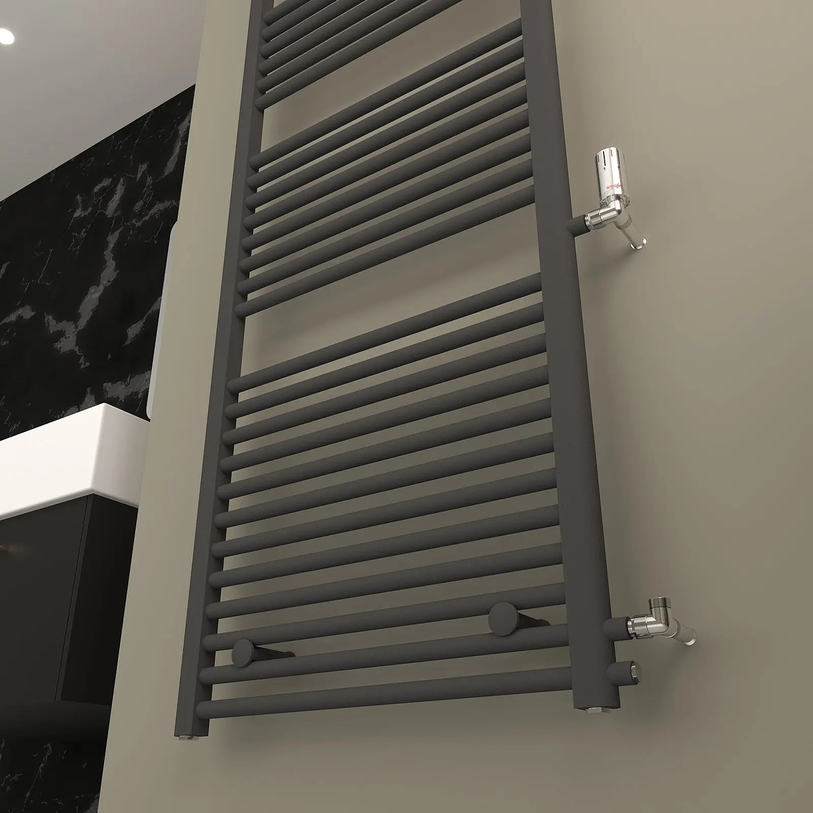 Austauschheizkörper, Handtuchheizkörper seitlicher Anschluss: 825/865mm Badheizkoerper.SHOP Badheizkoerper Heizkörper