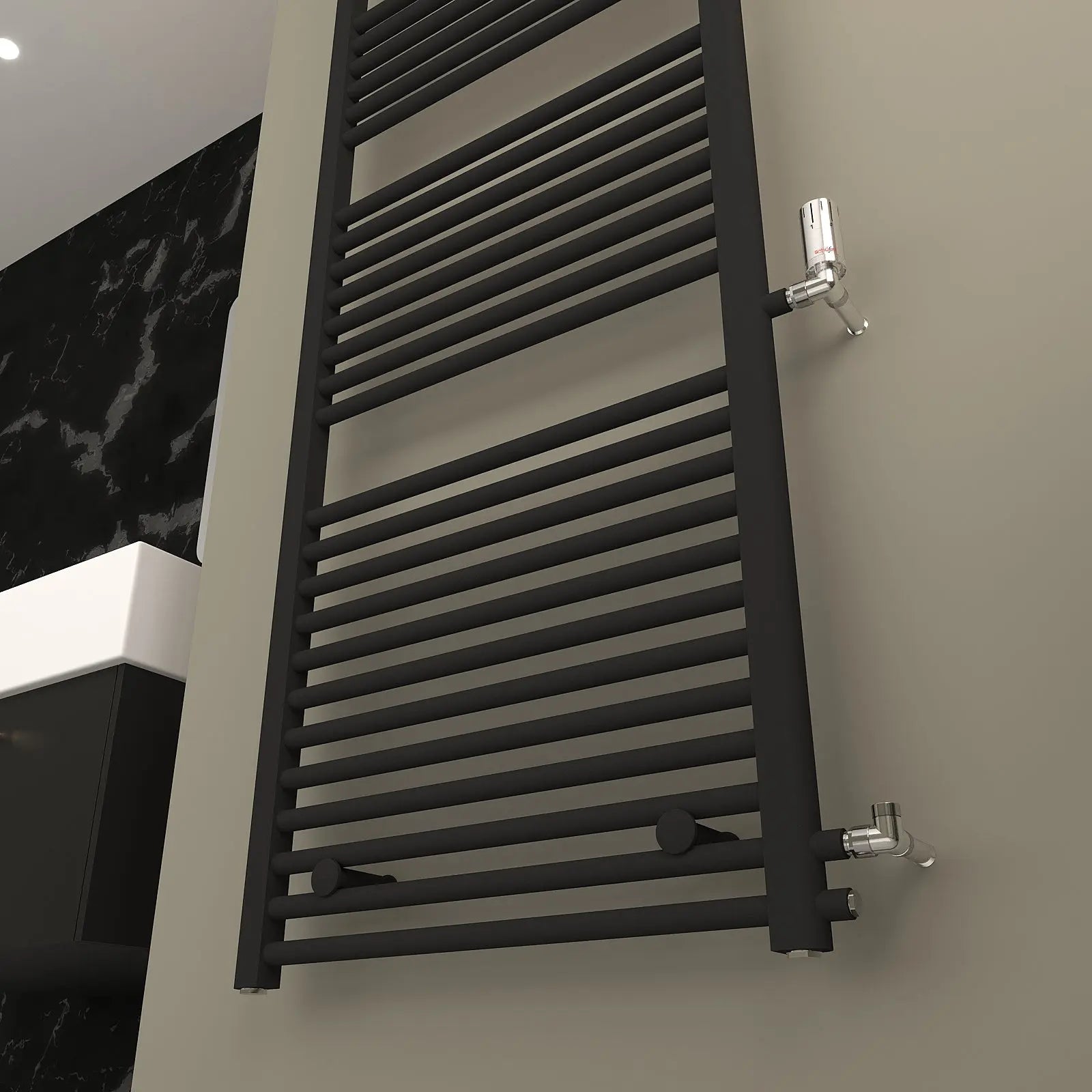 Austauschheizkörper, Handtuchheizkörper seitlicher Anschluss: 825/865mm Badheizkoerper.SHOP Badheizkoerper Heizkörper