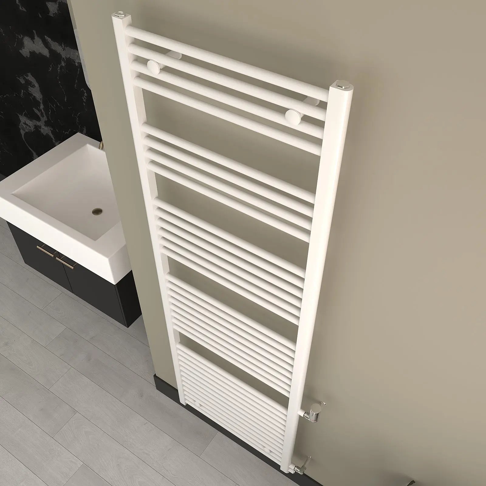 Austauschheizkörper, Handtuchheizkörper seitlicher Anschluss: 825/865mm Badheizkoerper.SHOP Badheizkoerper Heizkörper