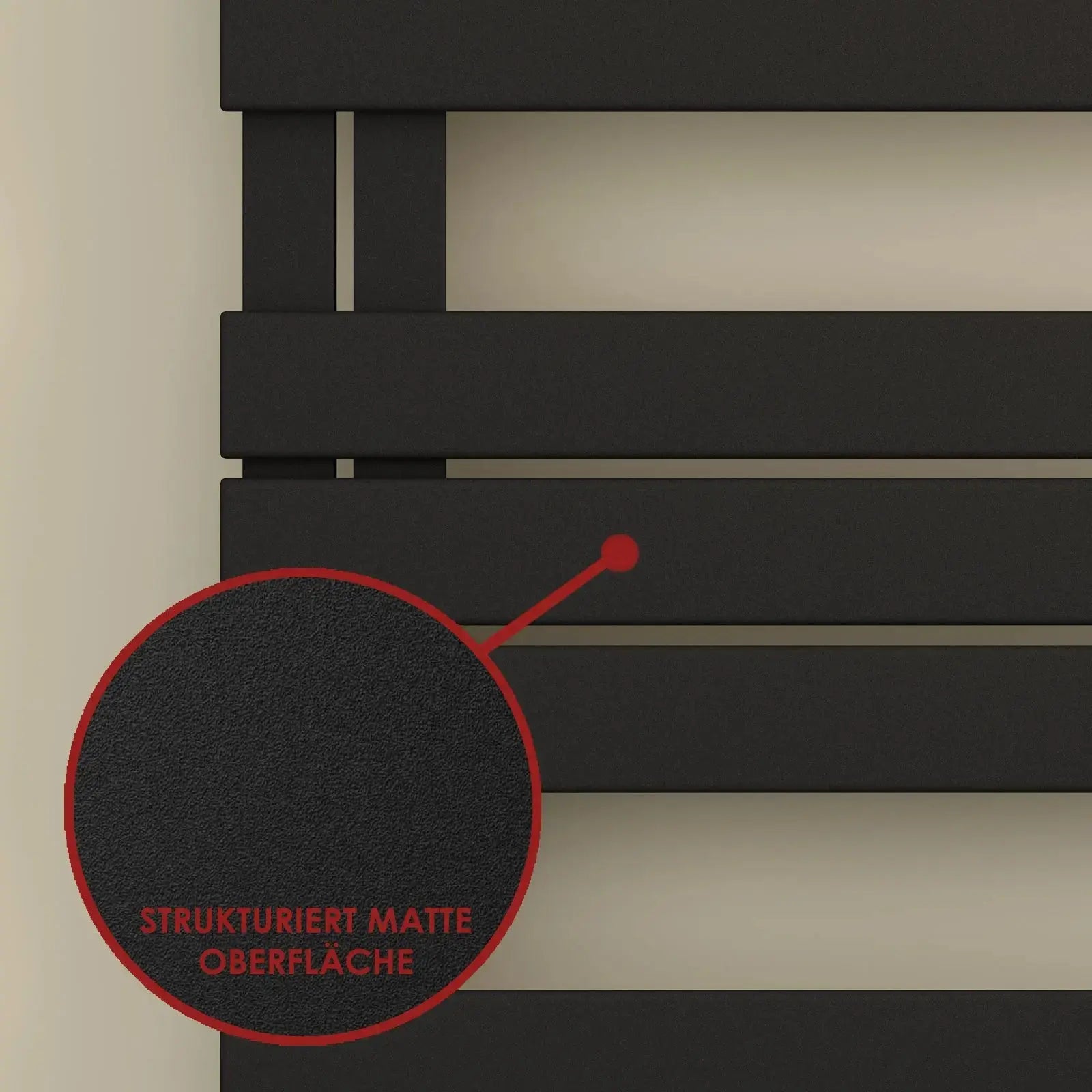 Handtuchheizkörper elektrisch DIADEM inkl. Heizstab - seitlich offen Badheizkoerper.SHOP Badheizkoerper Heizkörper