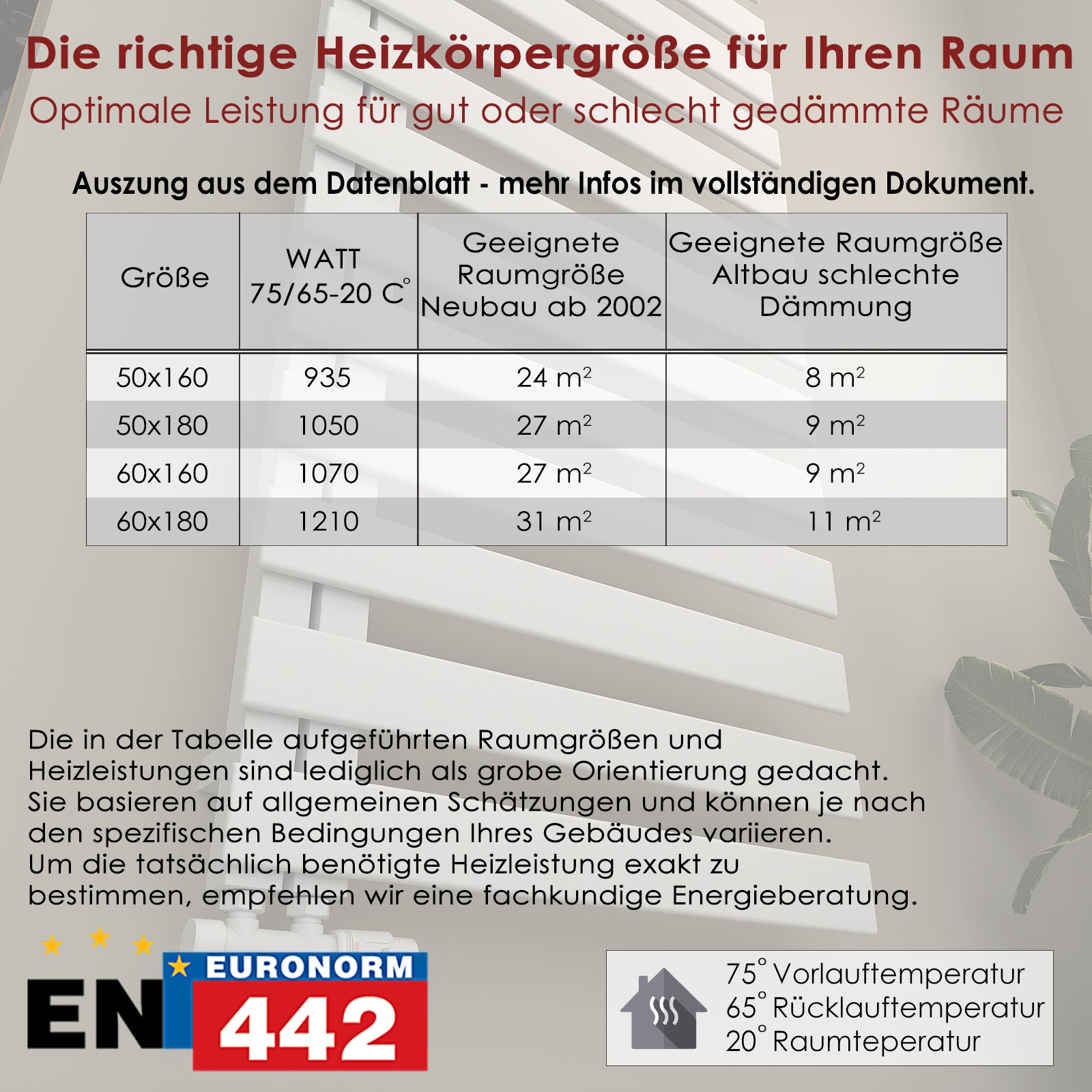 DIYA Handtuchheizkörper seitlich offen | 180° wendbar | 10 J. Garantie