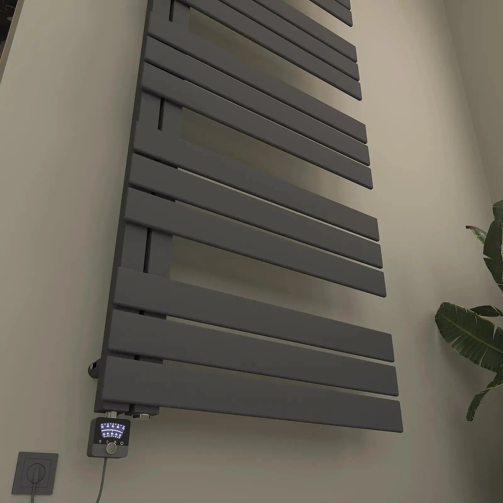 Handtuchheizkörper elektrisch DIADEM inkl. Heizstab - seitlich offen Badheizkoerper.SHOP Badheizkoerper Heizkörper