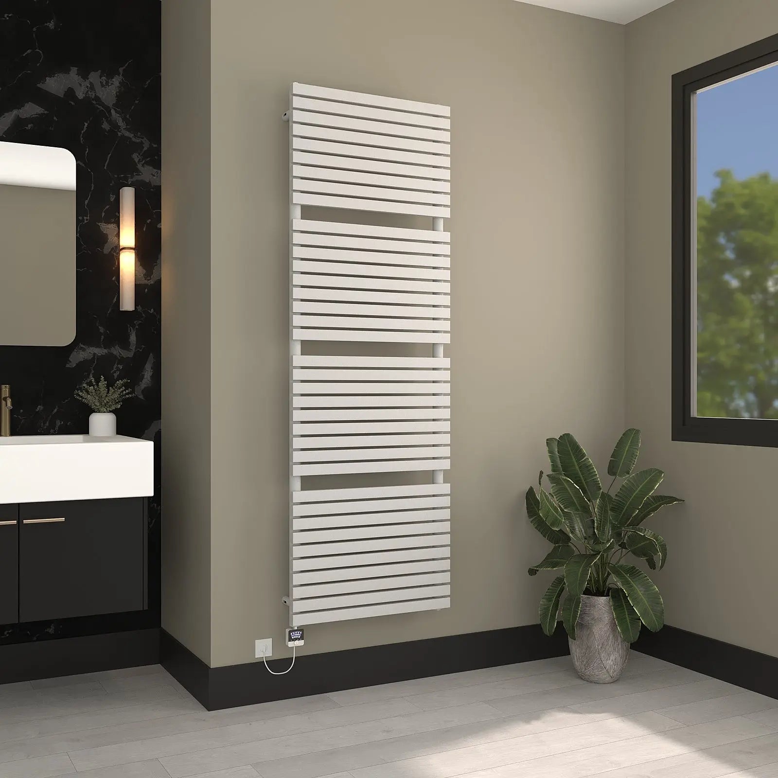 Handtuchheizkörper elektrisch Mimosa-BAD inkl. Heizstab Badheizkoerper.SHOP Badheizkoerper Heizkörper