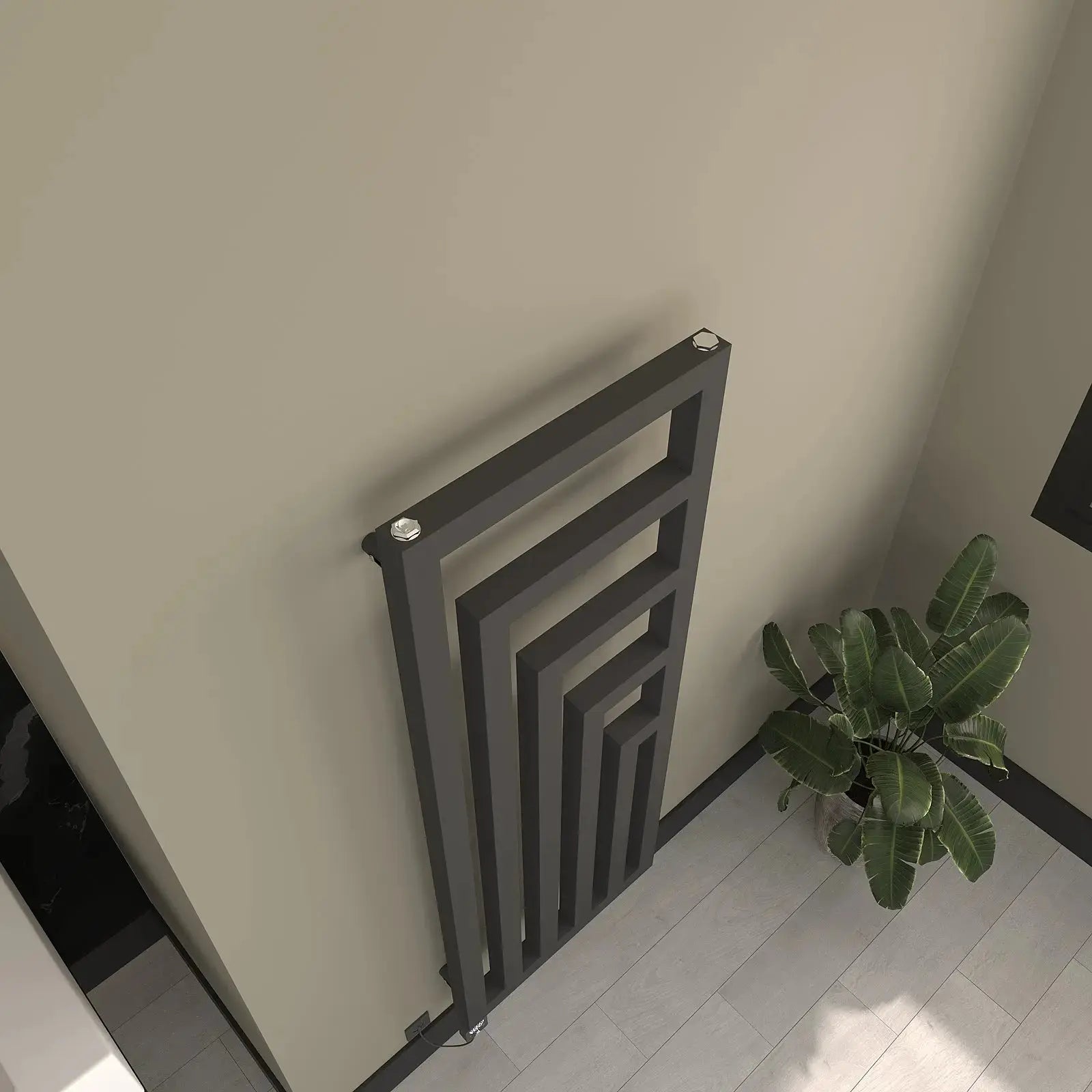 Handtuchheizkörper elektrisch Rigel-V inkl. Heizstab Badheizkoerper.SHOP Badheizkoerper Heizkörper