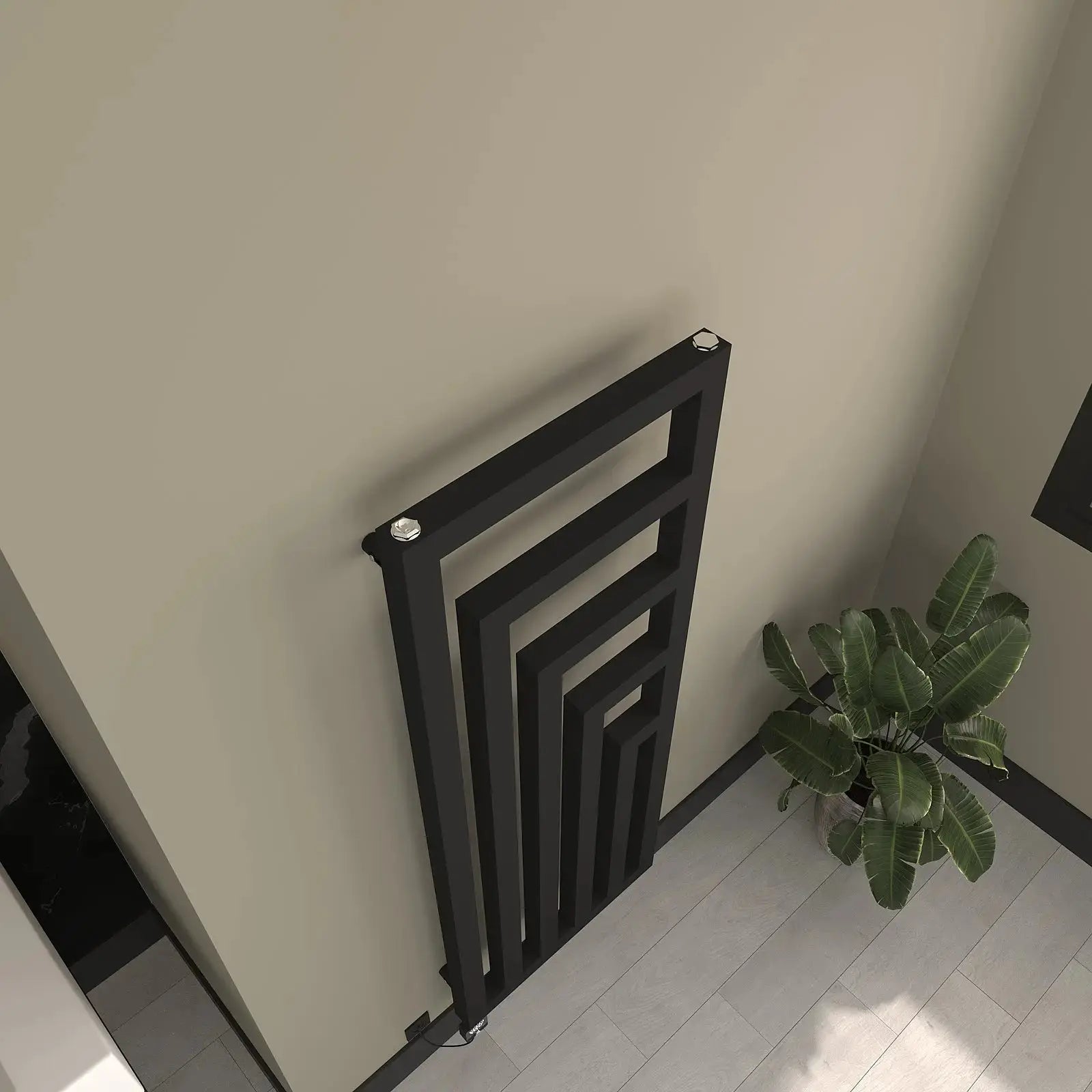 Handtuchheizkörper elektrisch Rigel-V inkl. Heizstab Badheizkoerper.SHOP Badheizkoerper Heizkörper