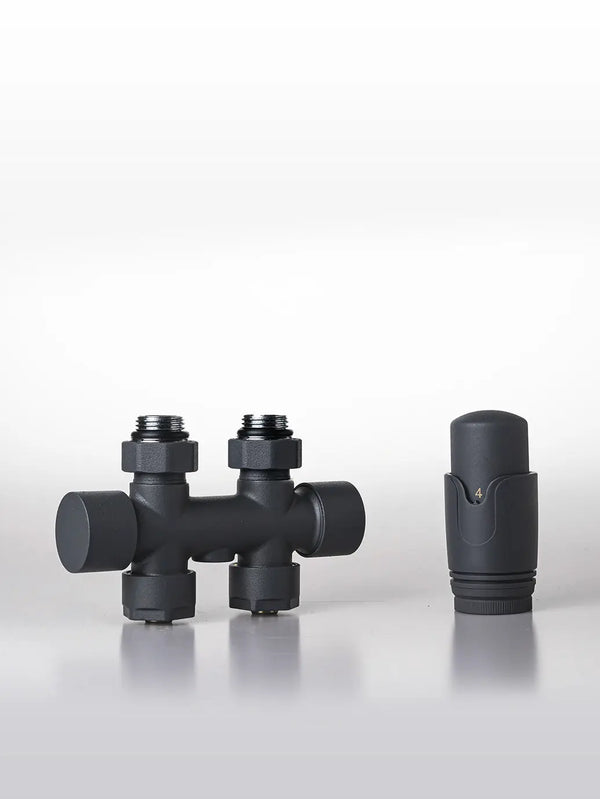 WEGA Multiblock Ventilset 50 mm – Weiß, Anthrazit, Schwarz, Chrom - Anthrazit