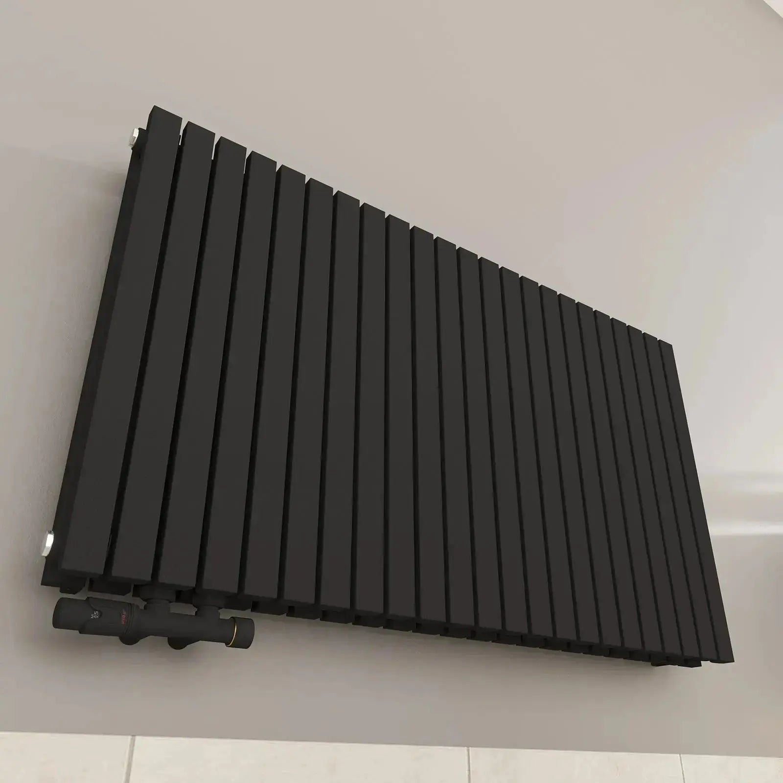 Design-Paneelheizkörper 2-Lagig mit extrem hoher Heizleistung (bis ~2.700 W) - MIMOSA Waagrecht Badheizkoerper.SHOP Badheizkoerper Heizkörper