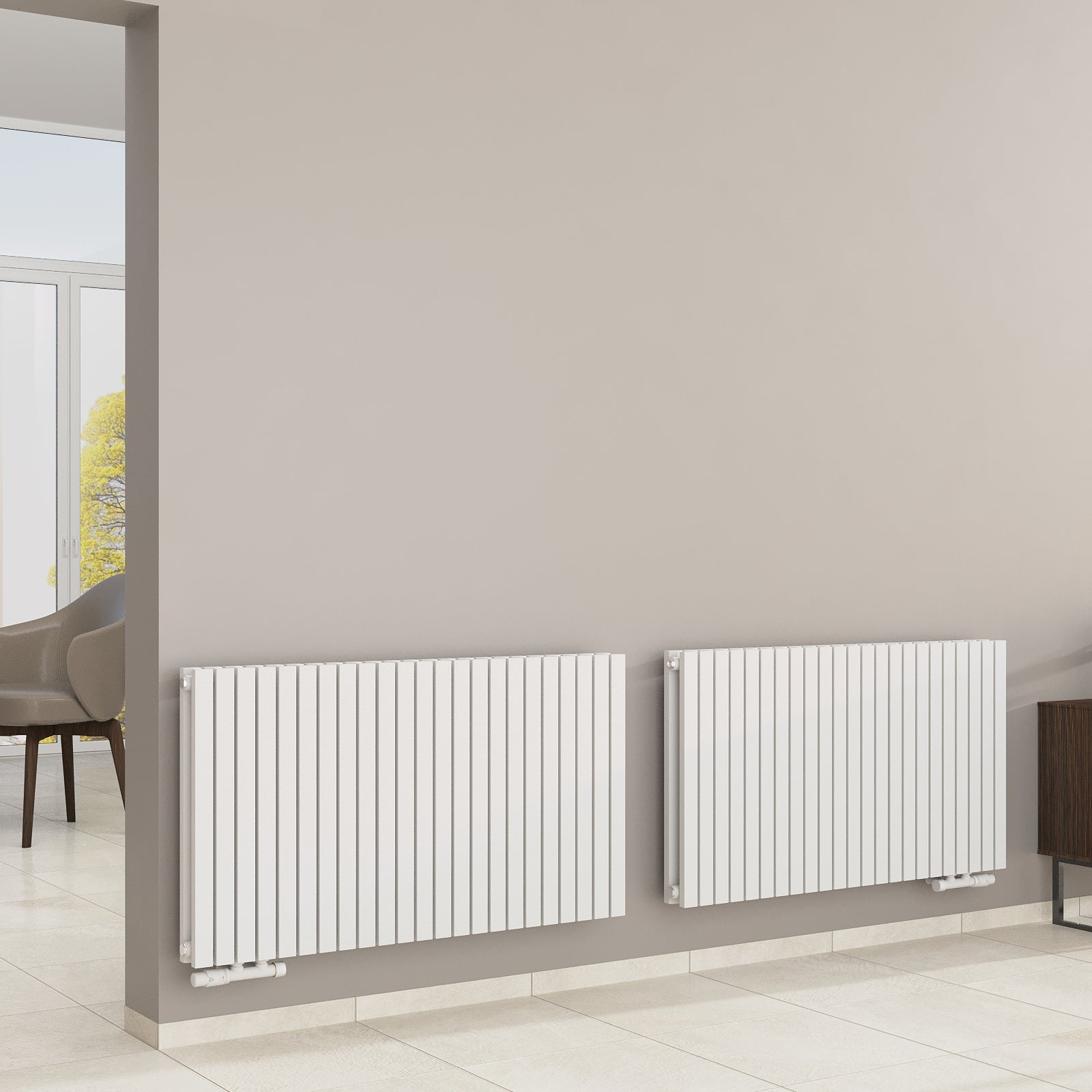 Designheizkörper, Paneelheizkörper 2-Lagig MIMOSA Waagrecht