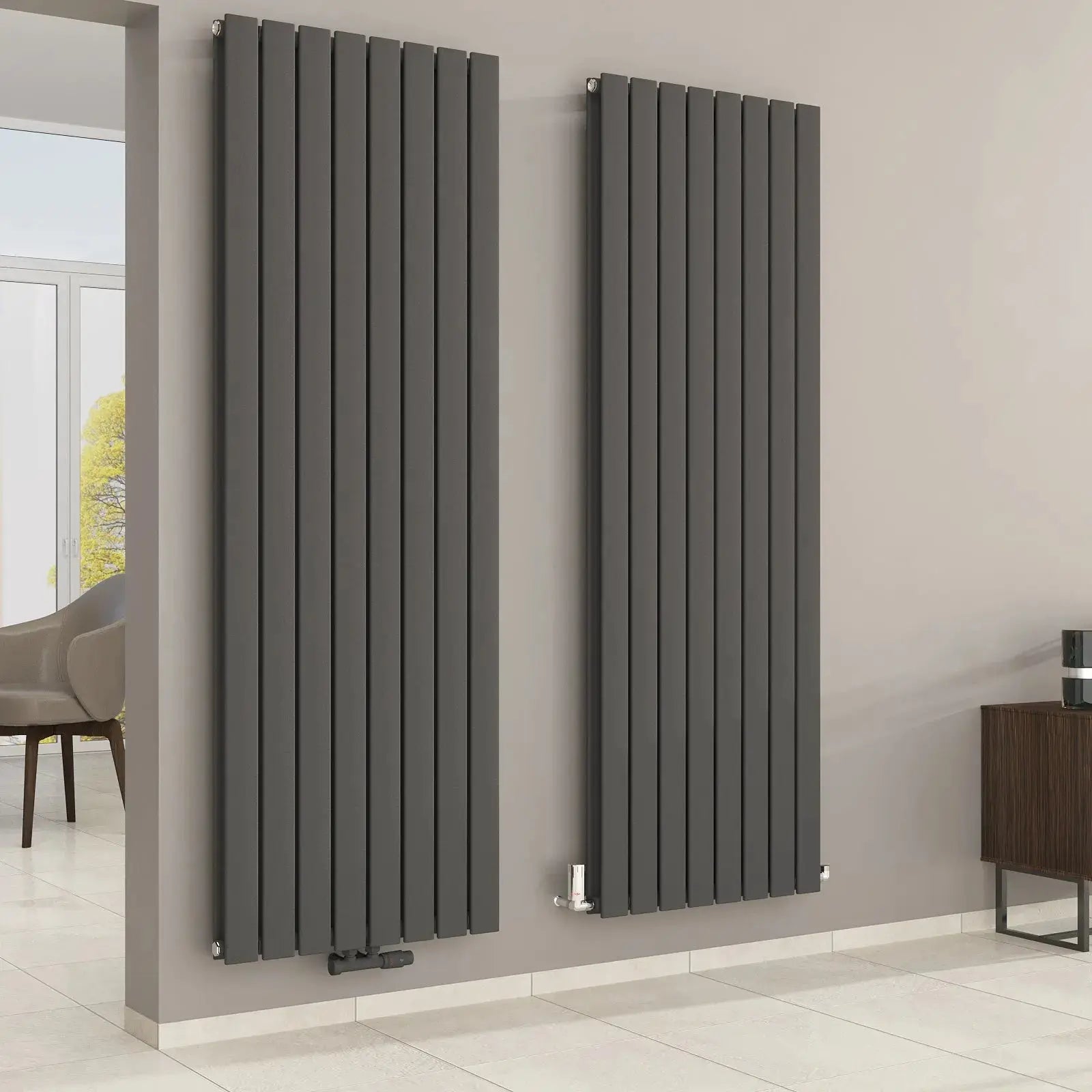 Designheizkörper, Paneelheizkörper 2-Lagig Pollux Vertikal Badheizkoerper.SHOP Badheizkoerper Heizkörper