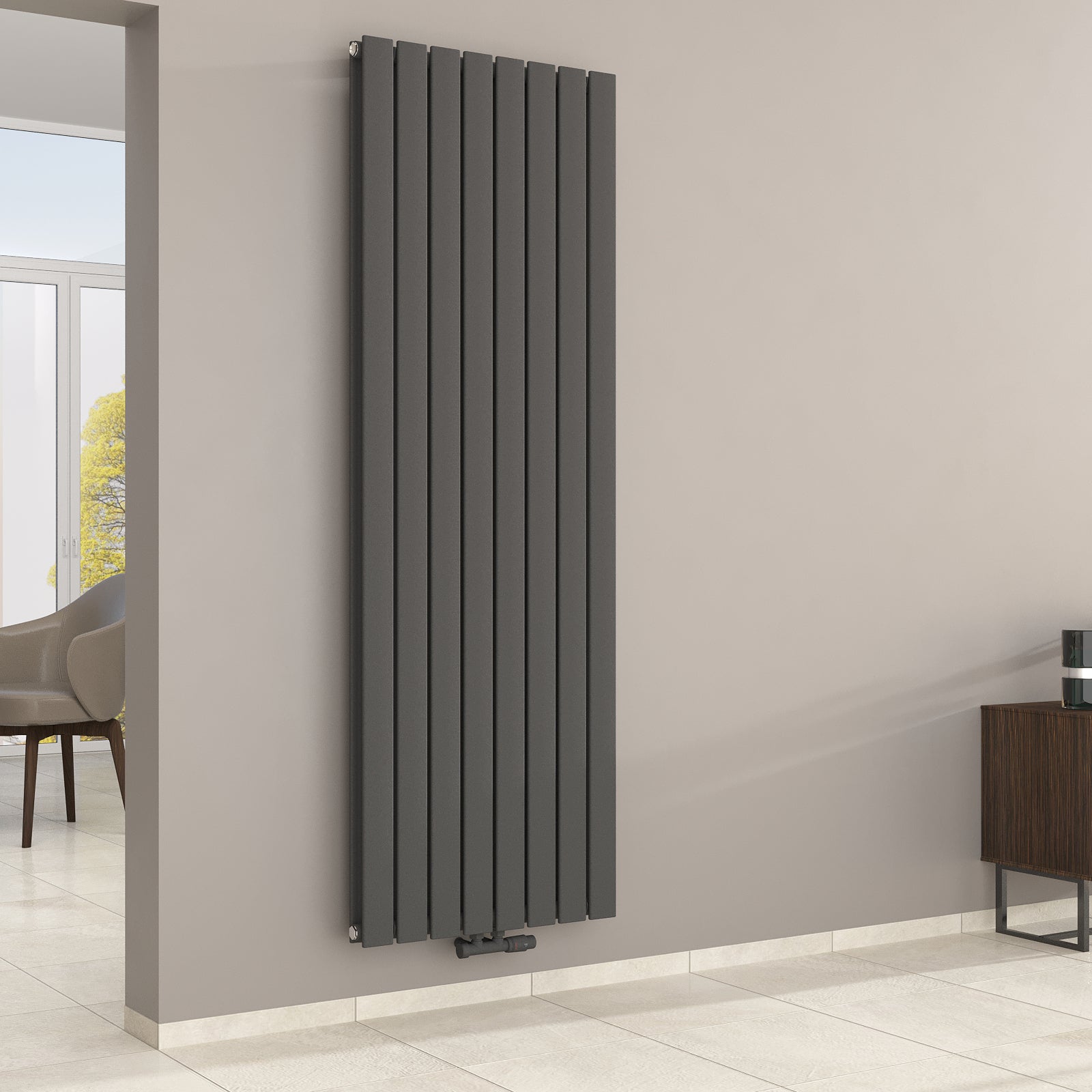 Designheizkörper, Paneelheizkörper 2-Lagig Pollux Vertikal