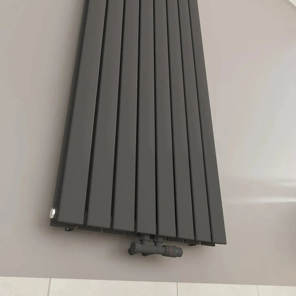 Designheizkörper, Paneelheizkörper 2-Lagig Pollux Vertikal - Anthrazit