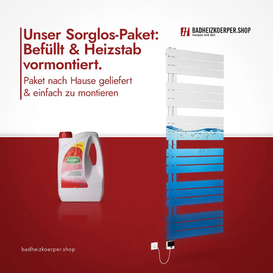 Alrakis Handtuchheizkörper elektrisch inkl. Heizstab 712 W - Anthrazit Badheizkoerper.SHOP Badheizkoerper Heizkörper