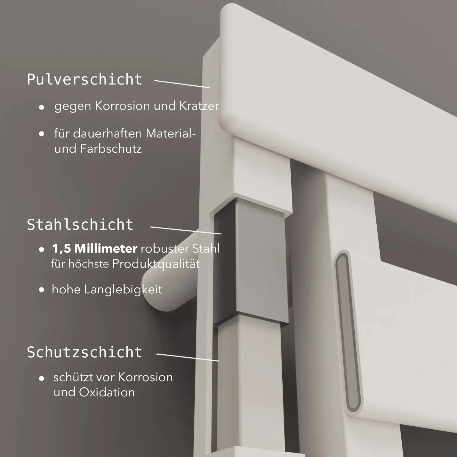 Elektroheizkörper Badheizkörper Handtuchheizkörper - DIADEM Design - Weiss - Badheizkoerper