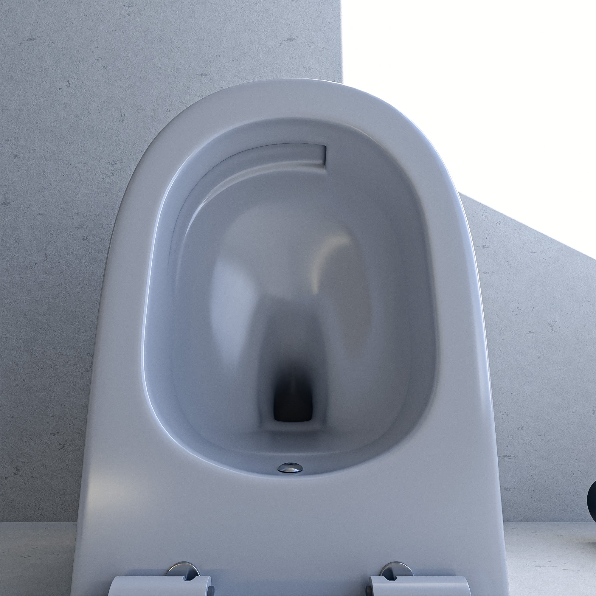 Hänge-WC mit Bidet randlos Tornado-Flush | Kalt- oder Warmwasser