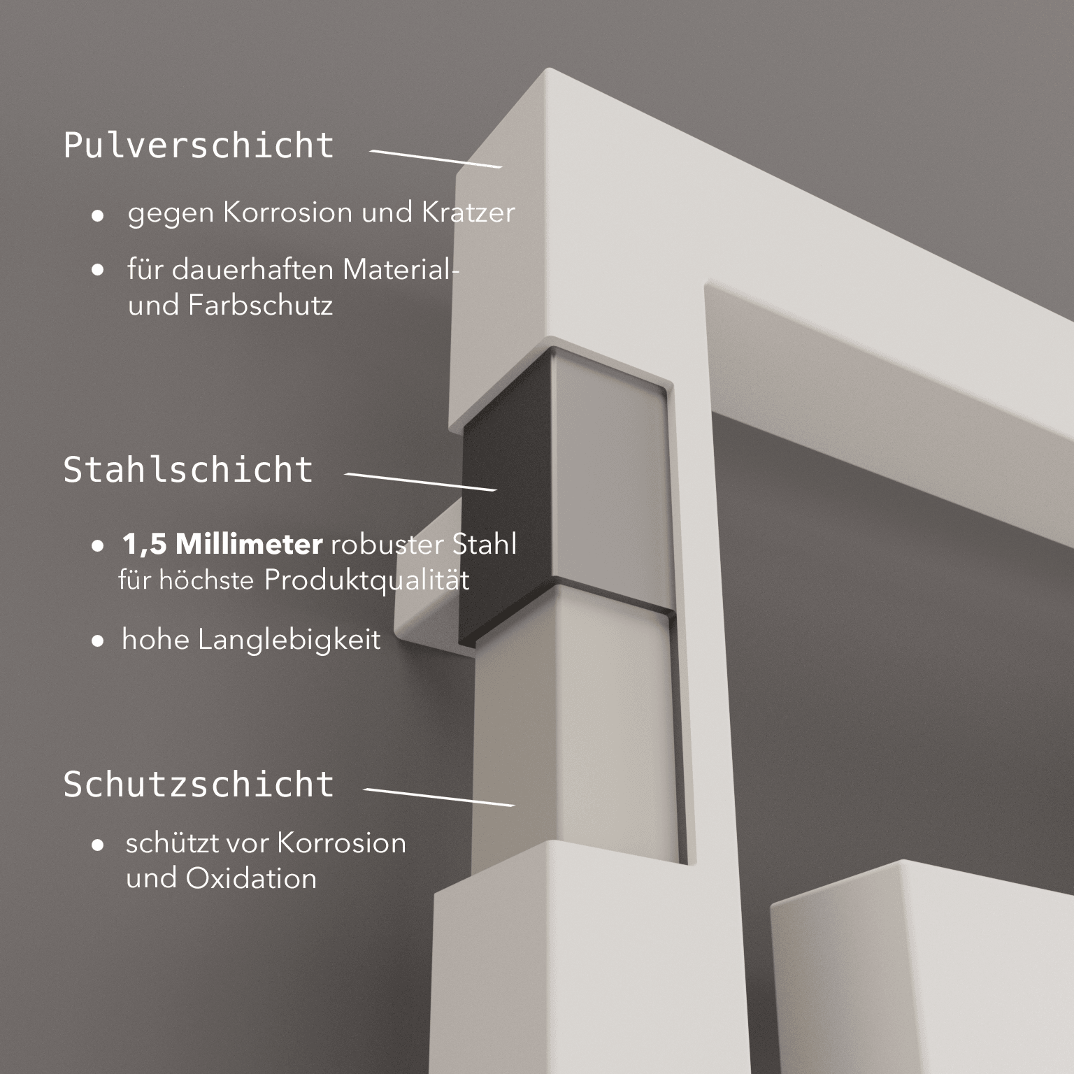 Design Röhrenheizkörper - Rigel-V - Heizkörper Vertikal Weiss 510 od. 896 Watt - Badheizkoerper