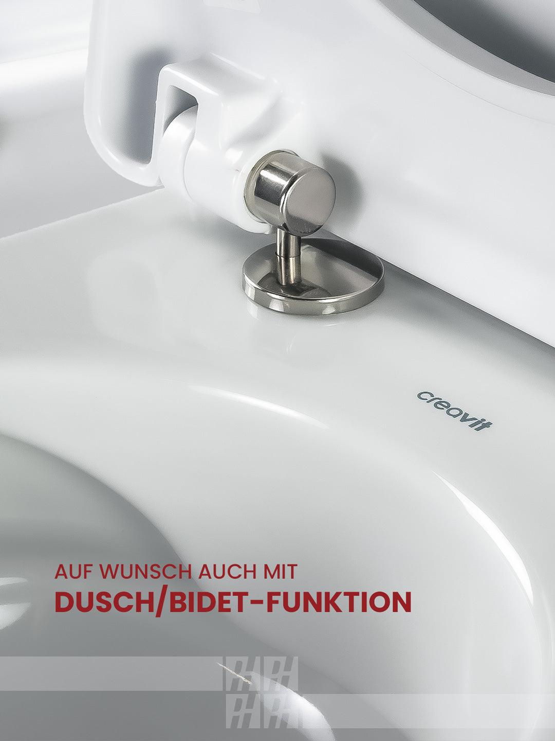 CREAVIT EG321 Dusch Hänge-WC - Weiß - mit/ohne Bidet