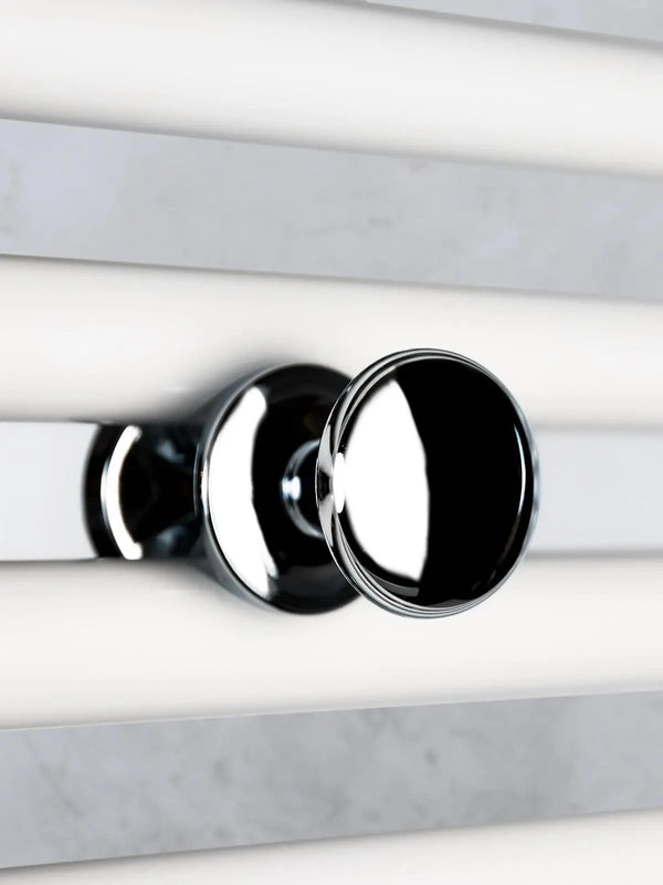 Handtuchhaken Bademantelhalter für Design-Heizkörper in Weiß oder Chrom - Chrom