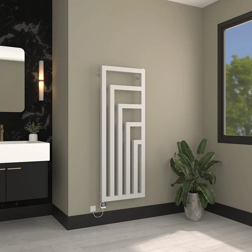 Handtuchheizkörper elektrisch Rigel-V inkl. Heizstab Badheizkoerper.SHOP Badheizkoerper  Heizkörper