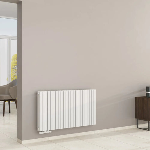 Design-Paneelheizkörper 2-Lagig mit extrem hoher Heizleistung (bis ~2.700 W) - MIMOSA Waagrecht Badheizkoerper.SHOP Badheizkoerper  Heizkörper