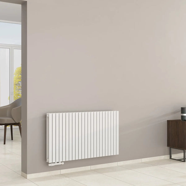 Design-Paneelheizkörper 2-Lagig mit extrem hoher Heizleistung (bis ~2.700 W) - MIMOSA Waagrecht Badheizkoerper.SHOP Badheizkoerper  Heizkörper