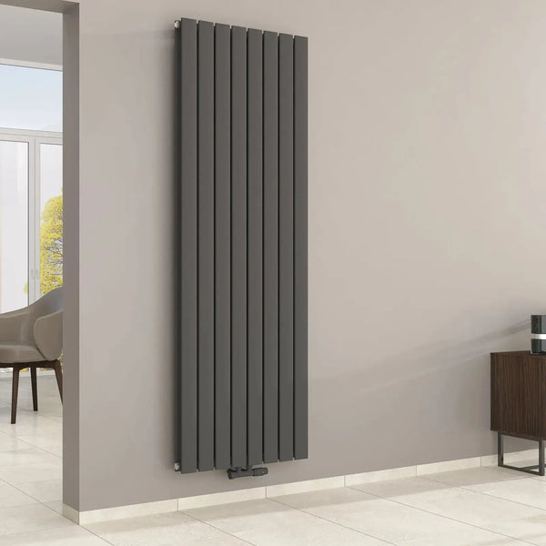 Designheizkörper, Paneelheizkörper 2-Lagig Pollux Vertikal - Anthrazit