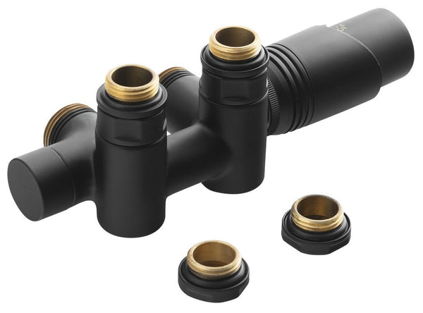 Multiblock Ventilset Dualbetrieb Diadem – Weiß, Schwarz, Chrom - Schwarz