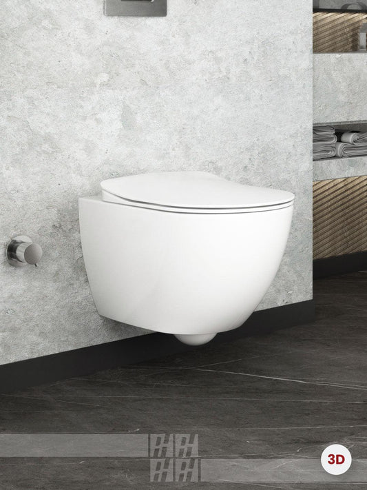 CREAVIT FE322 Dusch Hänge-WC - Weiß - mit/ohne Bidet